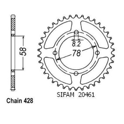 Rozeta pro Suzuki 20461CZ50